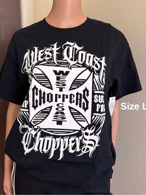 West Coast Choppers, Men's & Big Men's Graphic Tee Shirt, Large